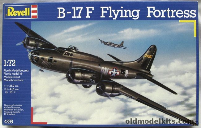 Revell 1/72 B-17F Flying Fortress - 'Knock Out Dropper' 41BW 303 BG 359 Sq Molesworth England '43 / 'Buccaneer' 1st Combat Wing 91 BG 401 Sq Bassingbourne England 1943, 4395 plastic model kit